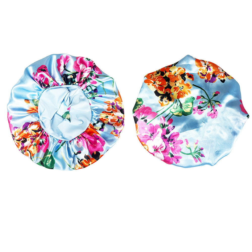 Wholesale Wide Brimmed Satin Nightcaps